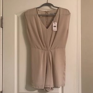 Naked Zebra Cream Charlotte Romper